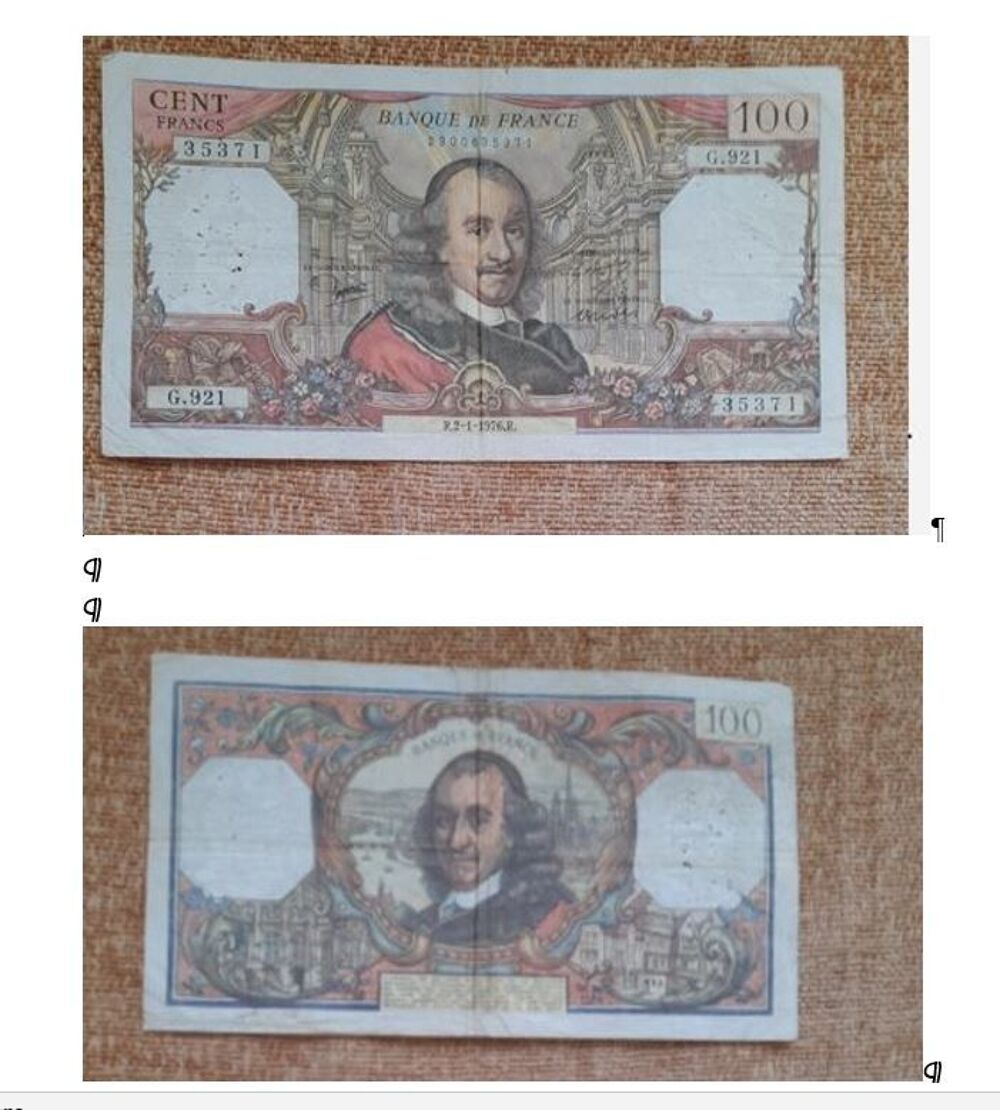 BILLETS FRANCAIS 1943 &agrave; 1976 