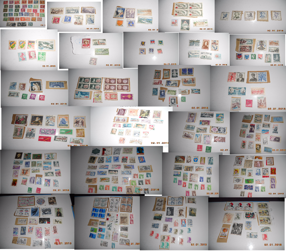 LOT DE 1500 TIMBRES DE 1900 A 2013 FRANCAIS 