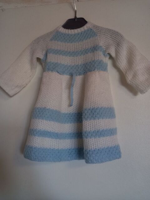 Robe vintage bleu et blanche 12 mois 5 Villiers (86)