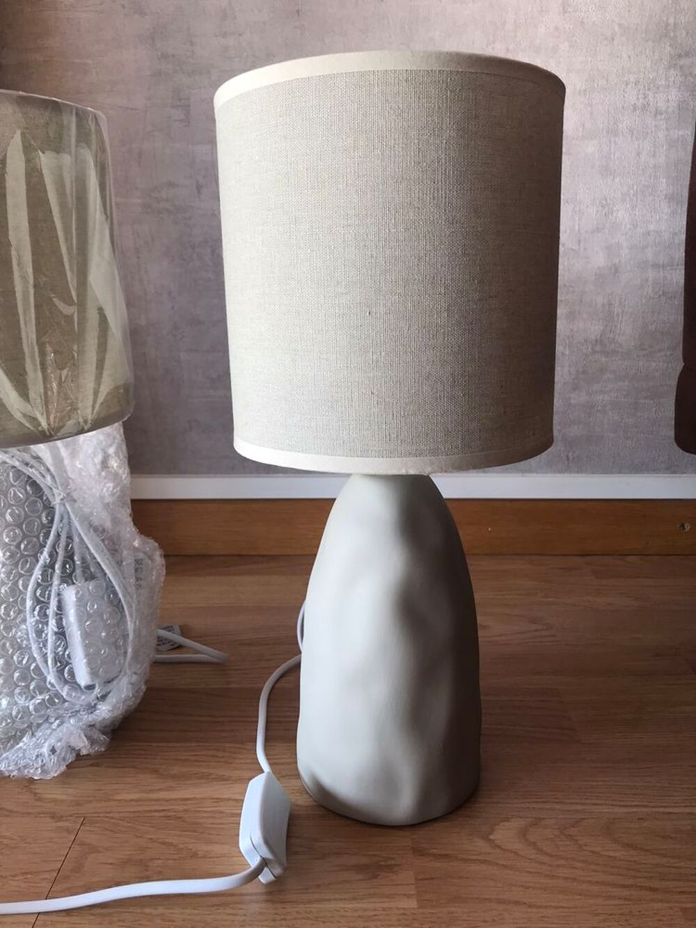 Lot de 2 lampes de chevet c&eacute;ramique Décoration