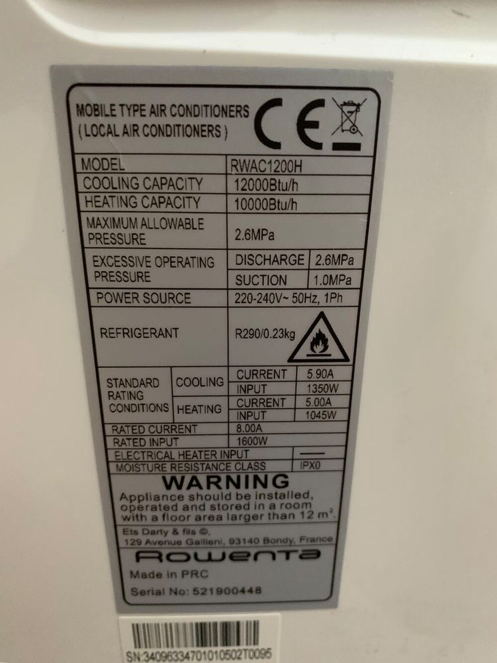 Climatiseur Electroménager