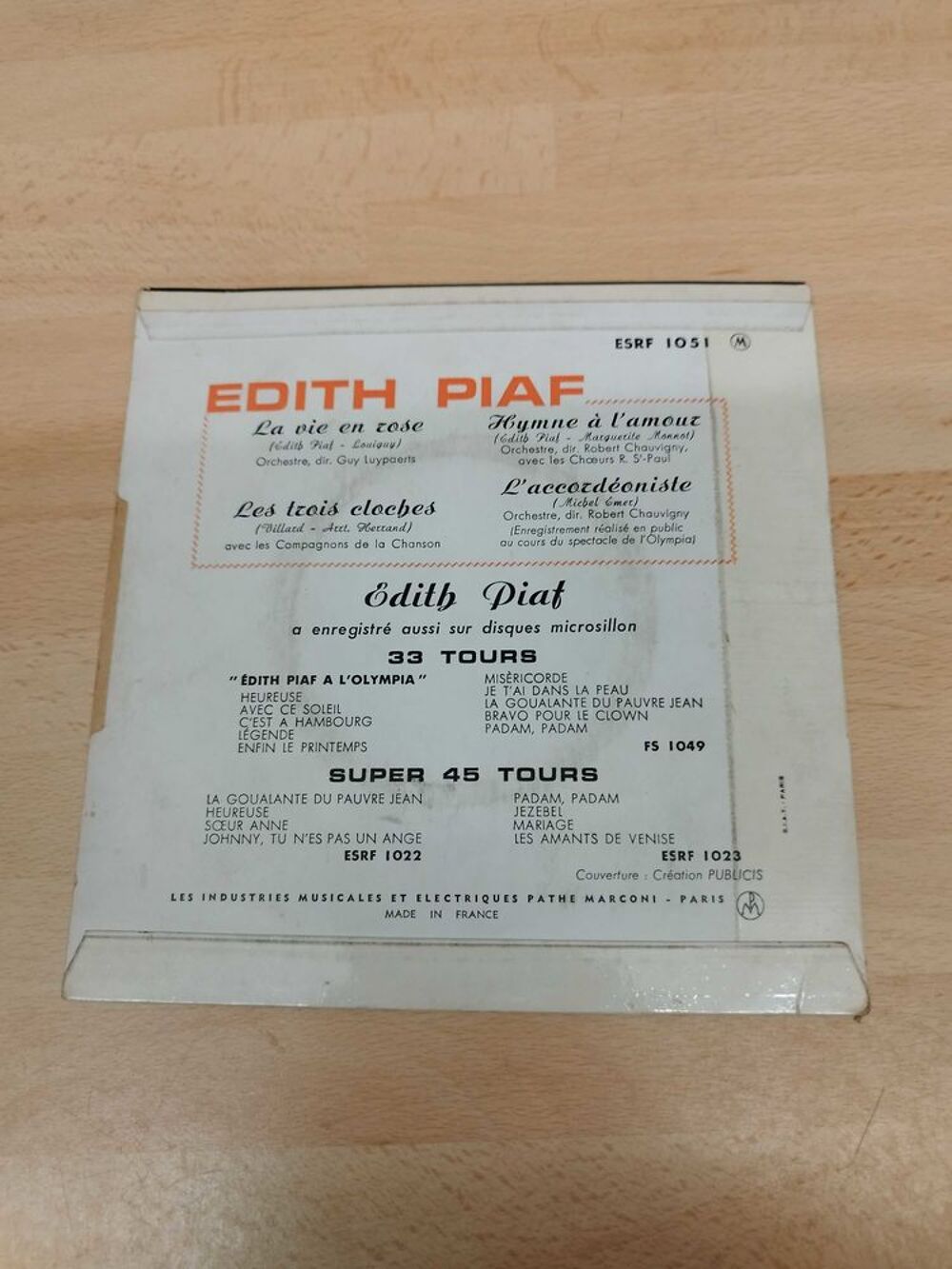 EDITH PIAF
LA VIE EN ROSE CD et vinyles