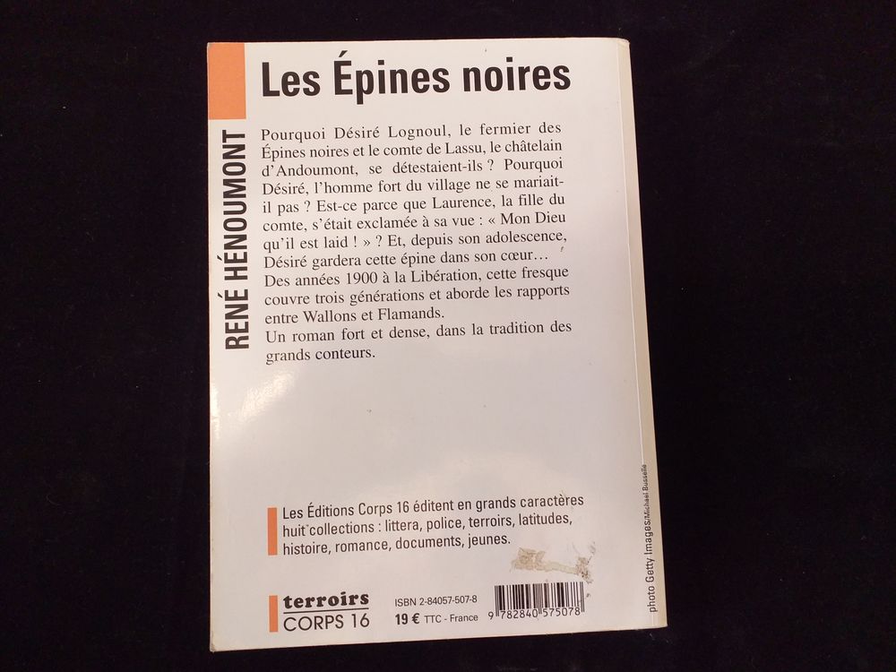 livre, Les &eacute;pines noires Livres et BD