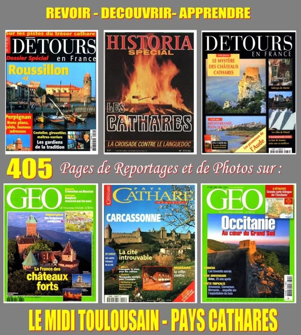 MIDI TOULOUSAIN - aude - PAYS CATHARES Livres et BD