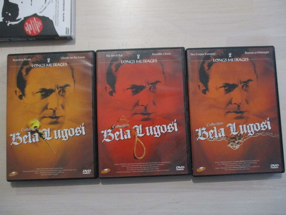 BELA LUGOSI 3 DVD FILM HAMMER HORREUR ANGLAIS DVD et blu-ray