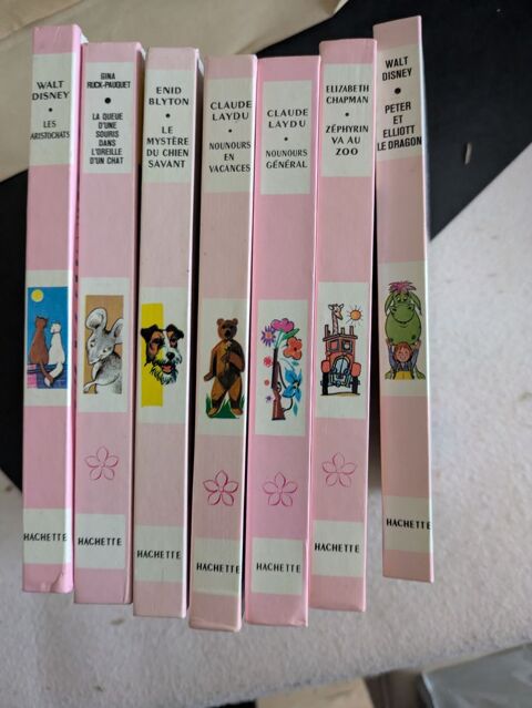 Lot de 7 livres de la biblioth�que rose 10 Saint-Ch�ron (91)