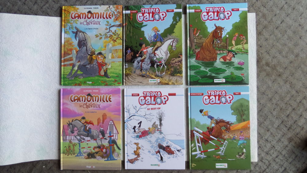 B D le grand galop..triple galop..camomille Livres et BD