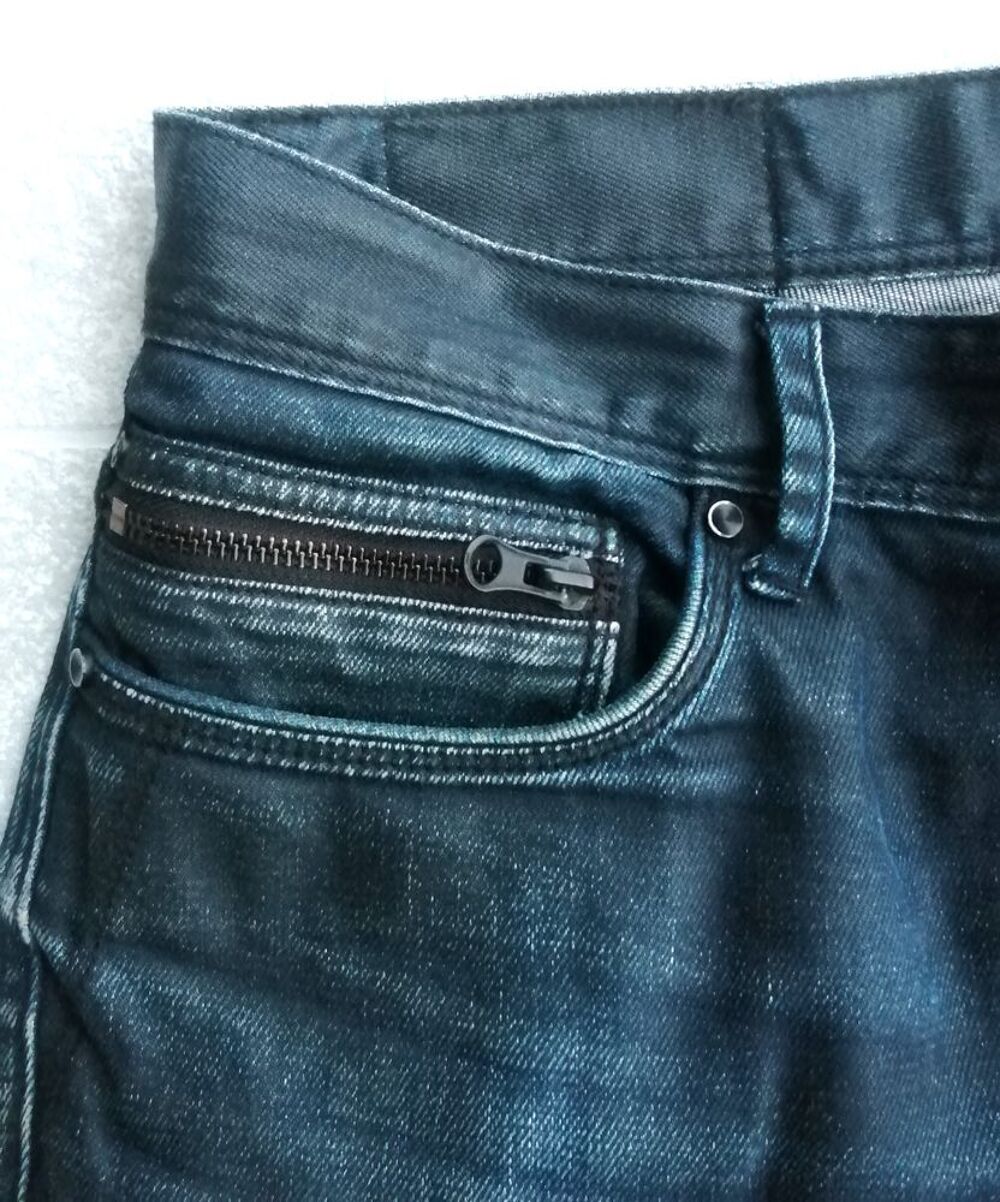 Jean's enduit noir C&eacute;lio, taille M Vêtements