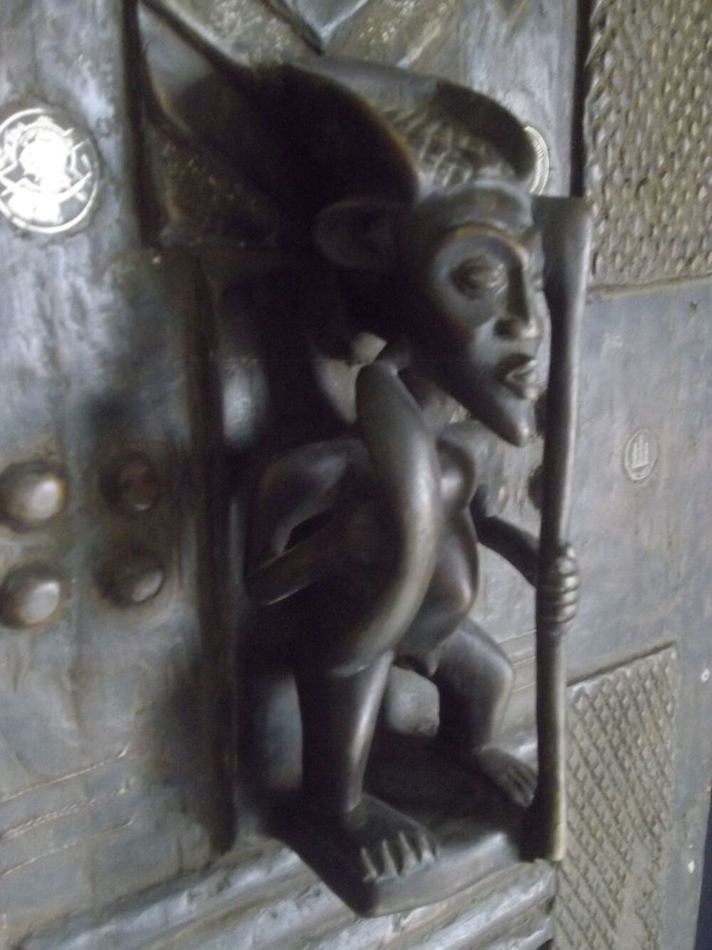 Porte de grenier Luba - Art primitif Africain - Congo 