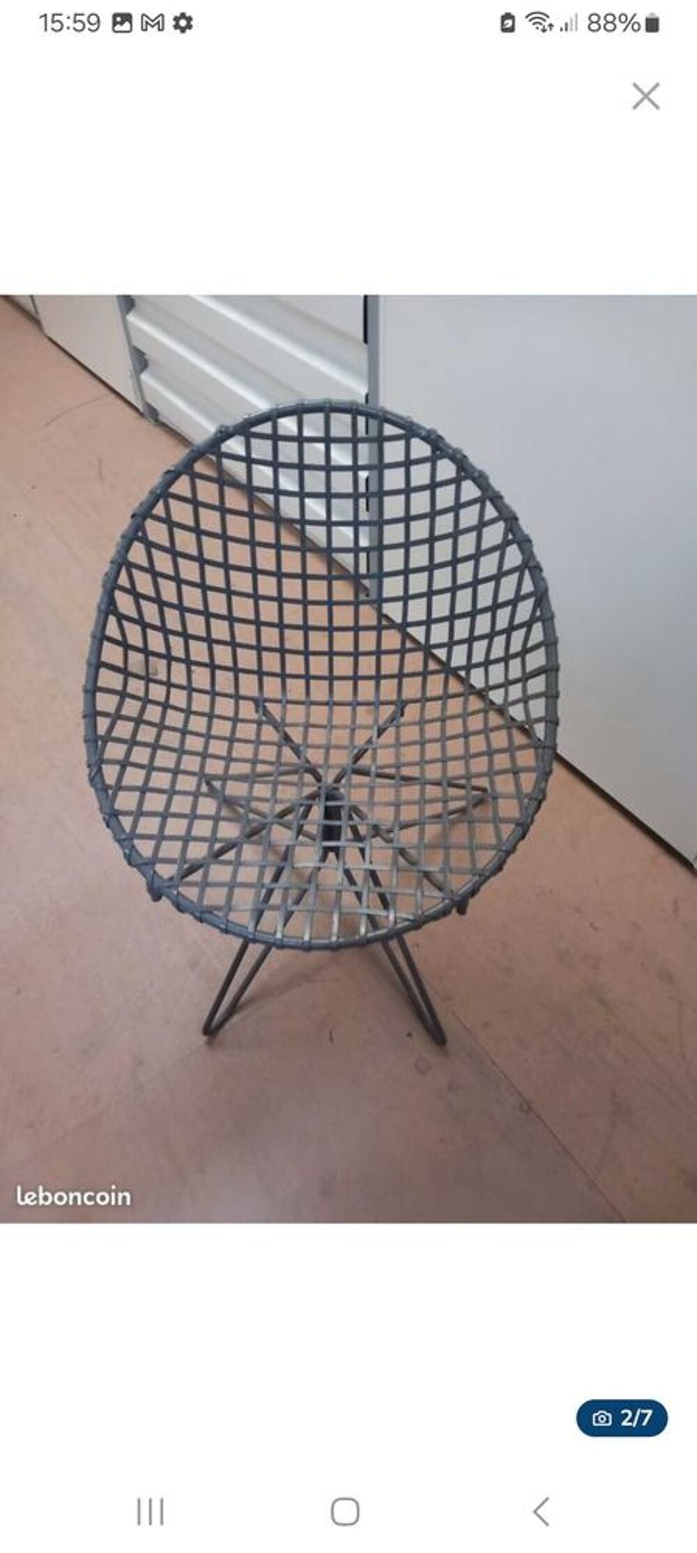 fauteuil de jardin m&eacute;tal Meubles