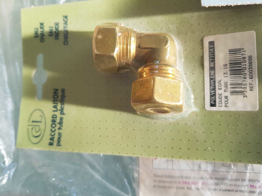 raccords laitons PER 13/16 Bricolage