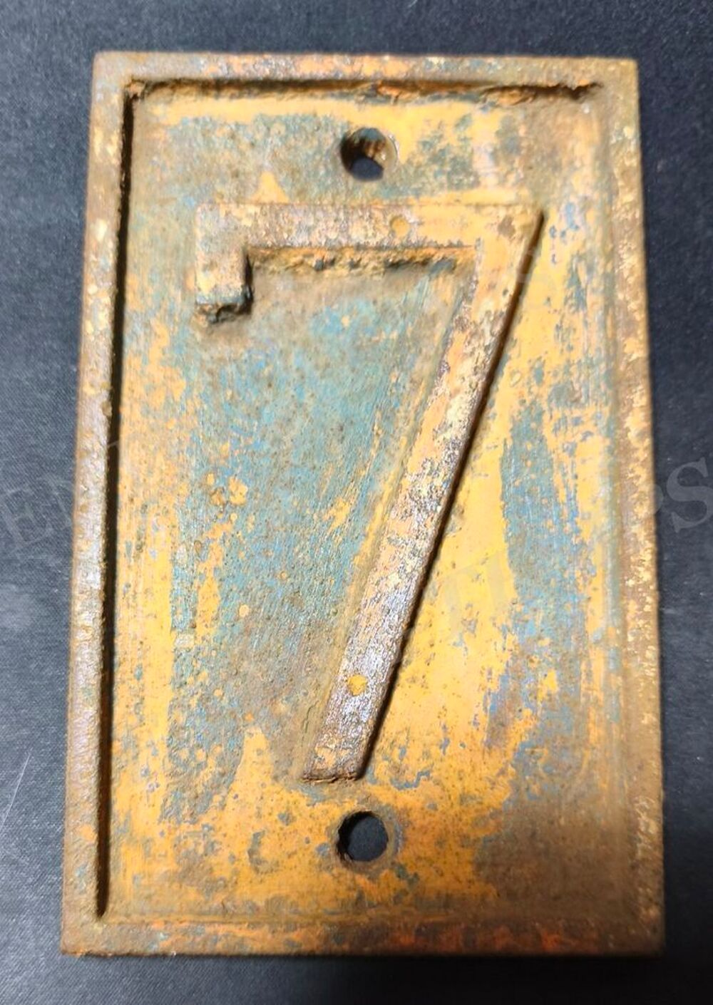ANCIENNE &amp; AUTHENTIQUE PLAQUE DE RUE EN FONTE #3 ou #8 Décoration