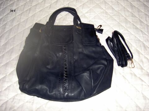 SAC FEMME MODE NOIR CUIR 30 Uzs (30)