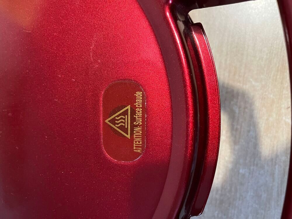 appareil sp&eacute;cialis&eacute; pr&eacute;paration tarte pizza express plus moules silicones rouge Electroménager