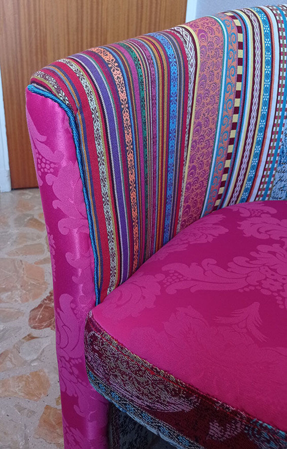 fauteuil crapaud patchwork Meubles