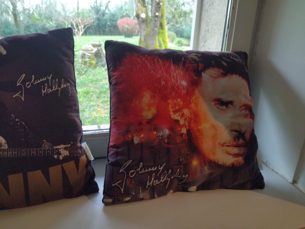 Coussin johnny Halliday Décoration