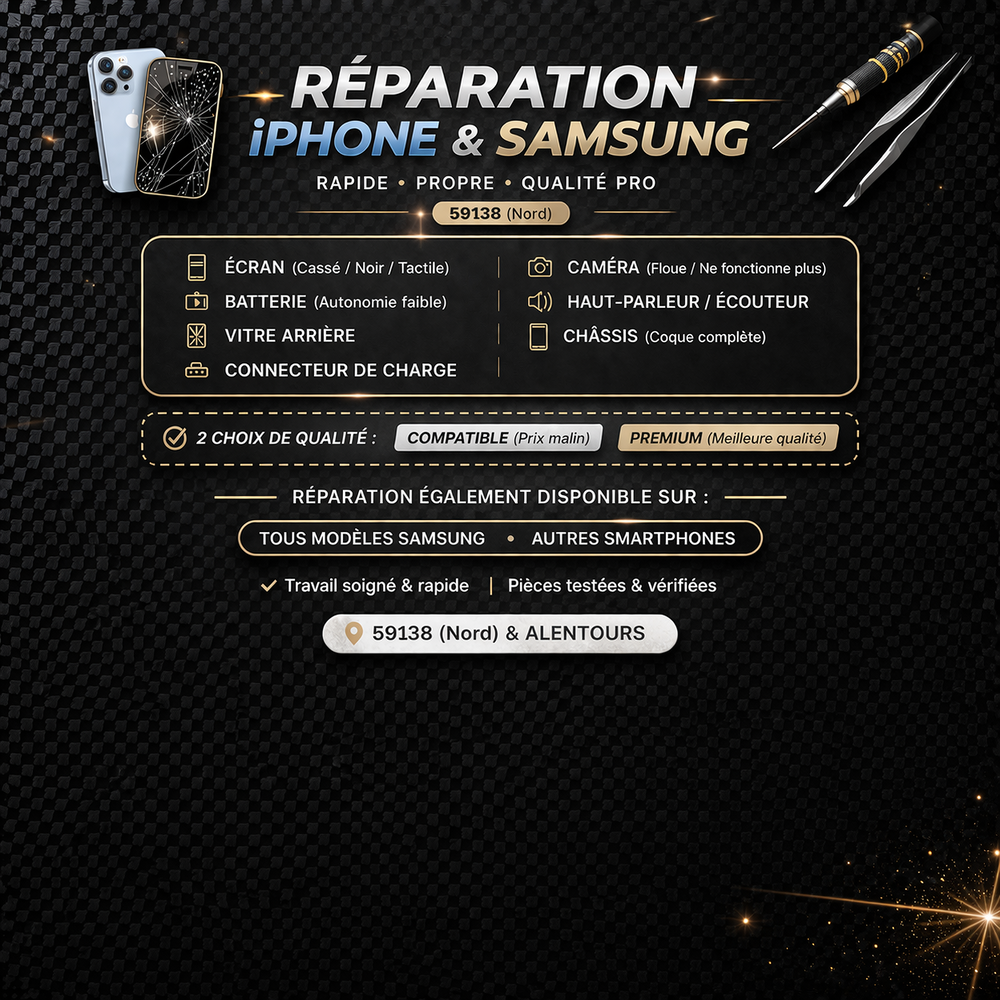 R&eacute;paration iphone Samsung Téléphones et tablettes