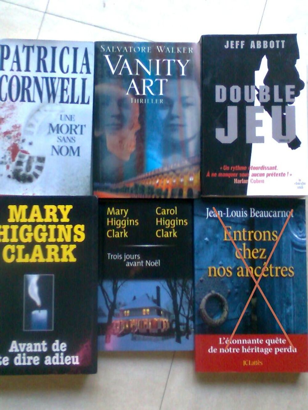 P.Cornwell, MH Clark, PC &amp; Kristin Cast, V.C. Andrews... Livres et BD