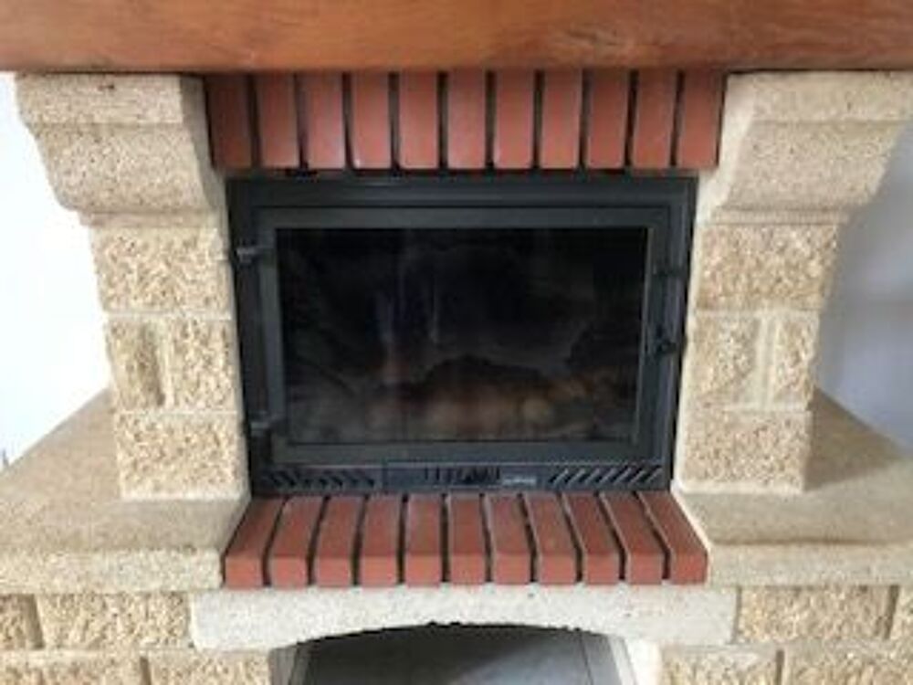 chemin&eacute;e avec insert + tubage inox Bricolage