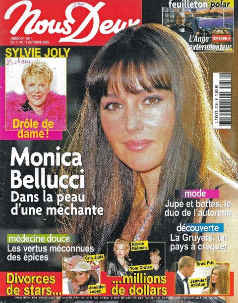 NOUS DEUX Magazine n3041 2005  Monica BELLUCCI  2 Castelnau-sur-Gupie (47)