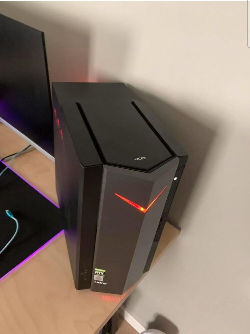 Ensemble setup gaming complet ECRAN + PC + P&eacute;riph&eacute;riques Matériel informatique