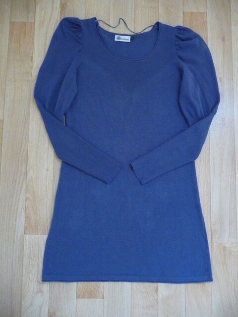 Robe bleu ardoise taille 38-40 manches longues 15 Montigny-le-Bretonneux (78)