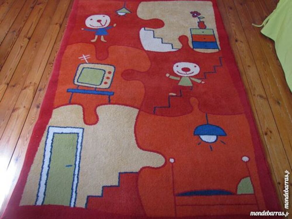 Tapis chambre enfants coin bureau ou salle de jeux Décoration
