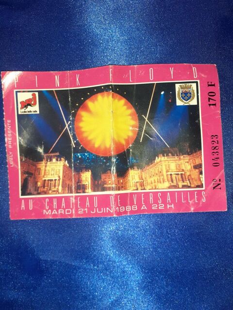 Ticket de concert PINK FLOYD anne 1988 60 Bornel (60)