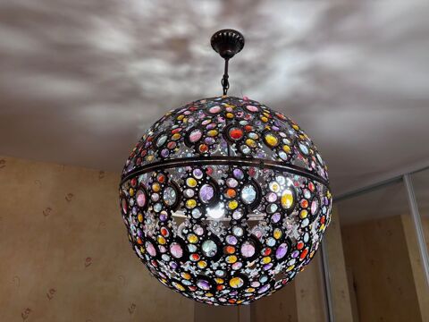 Suspension Boule 50cm multicolore style oriental 28 Brignoles (83)