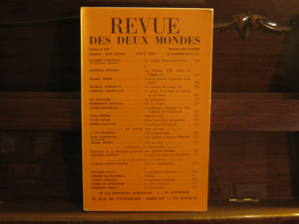 Revues des deux Mondes Livres et BD