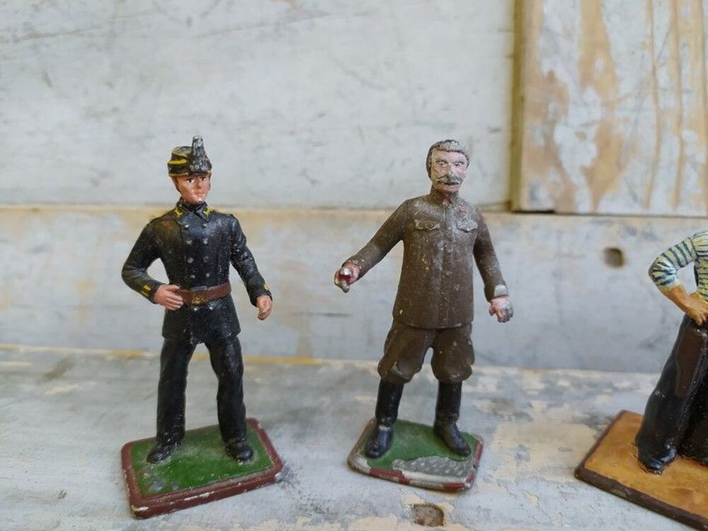 Figurines Soldats Plomb M&eacute;tal Russie URSS Staline Eltsine 