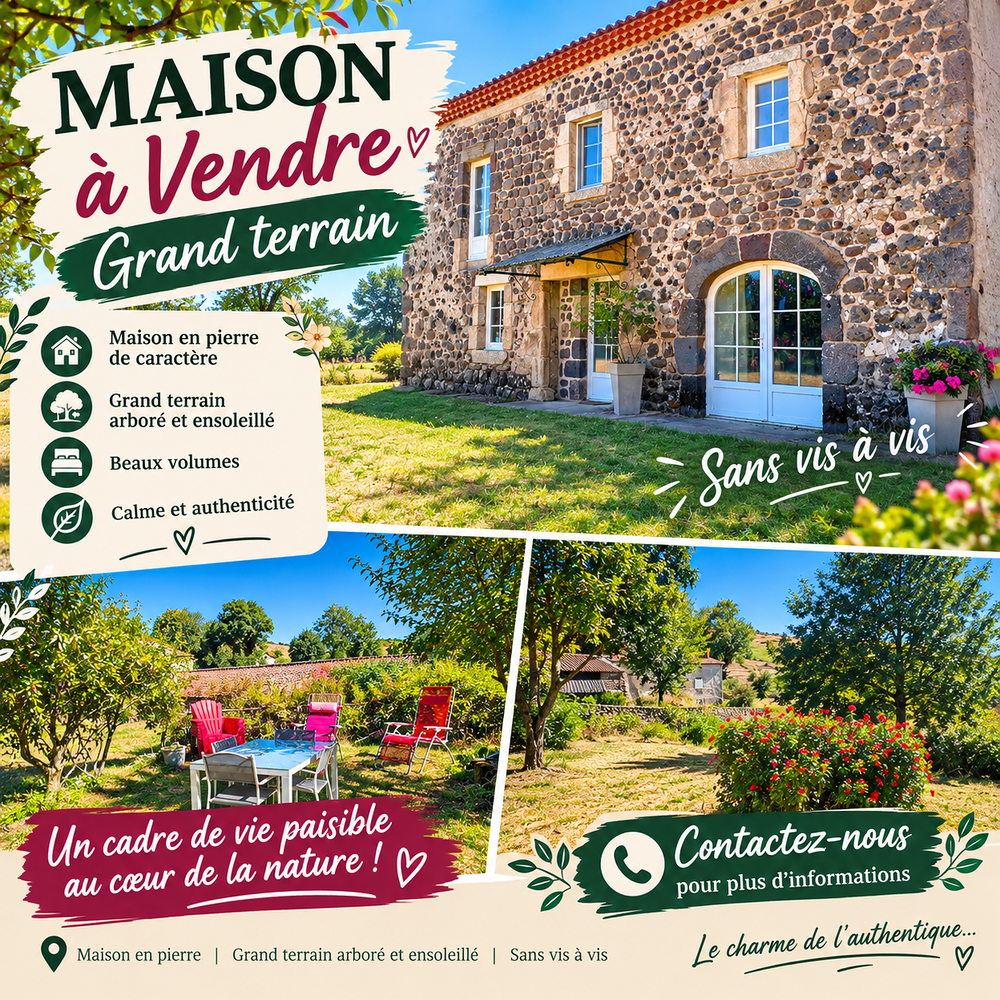 Vente Maison Maison avec grand jardin Saint-haon
