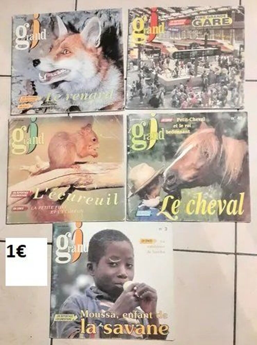 5 magazines enfant 1€ au choix
pas d'envoi Livres et BD