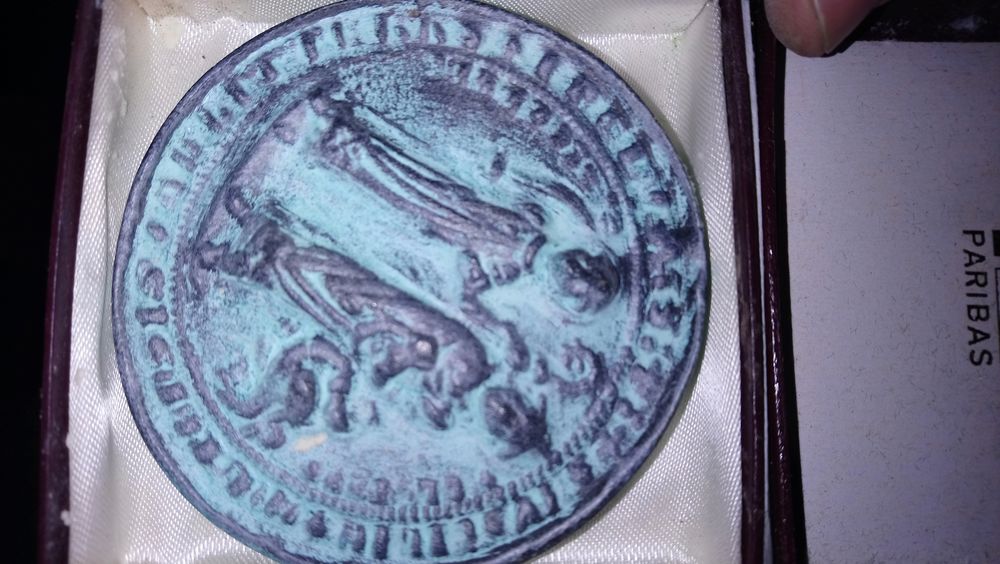 Blason de ville monnaie en bronze 