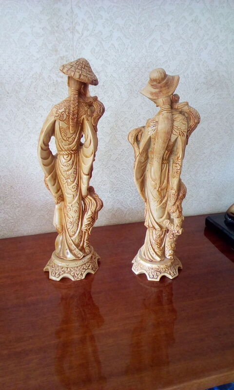 Statuettes couple chinois rsine pleine, hauteur 35cm,   25 Villenave-d'Ornon (33)