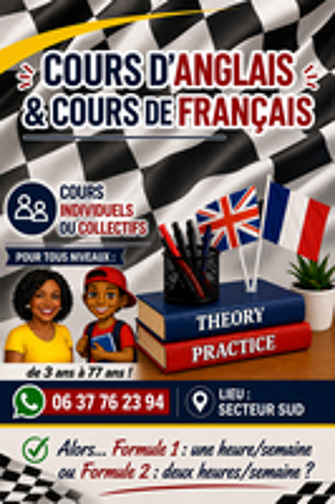   COURS DE LANGUES/SOUTIEN SCOLAIRE 