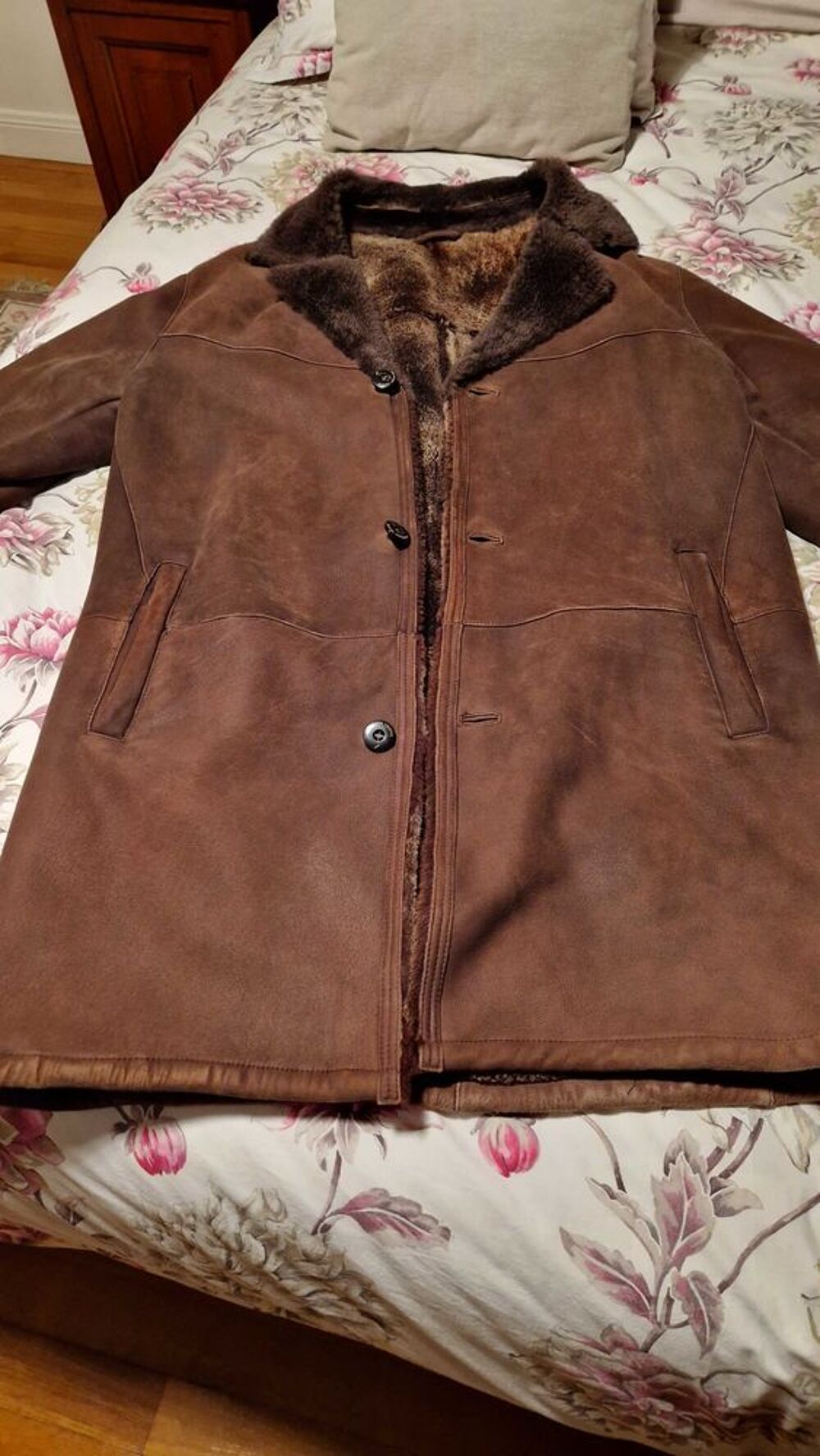 manteau+peau+laine Vêtements