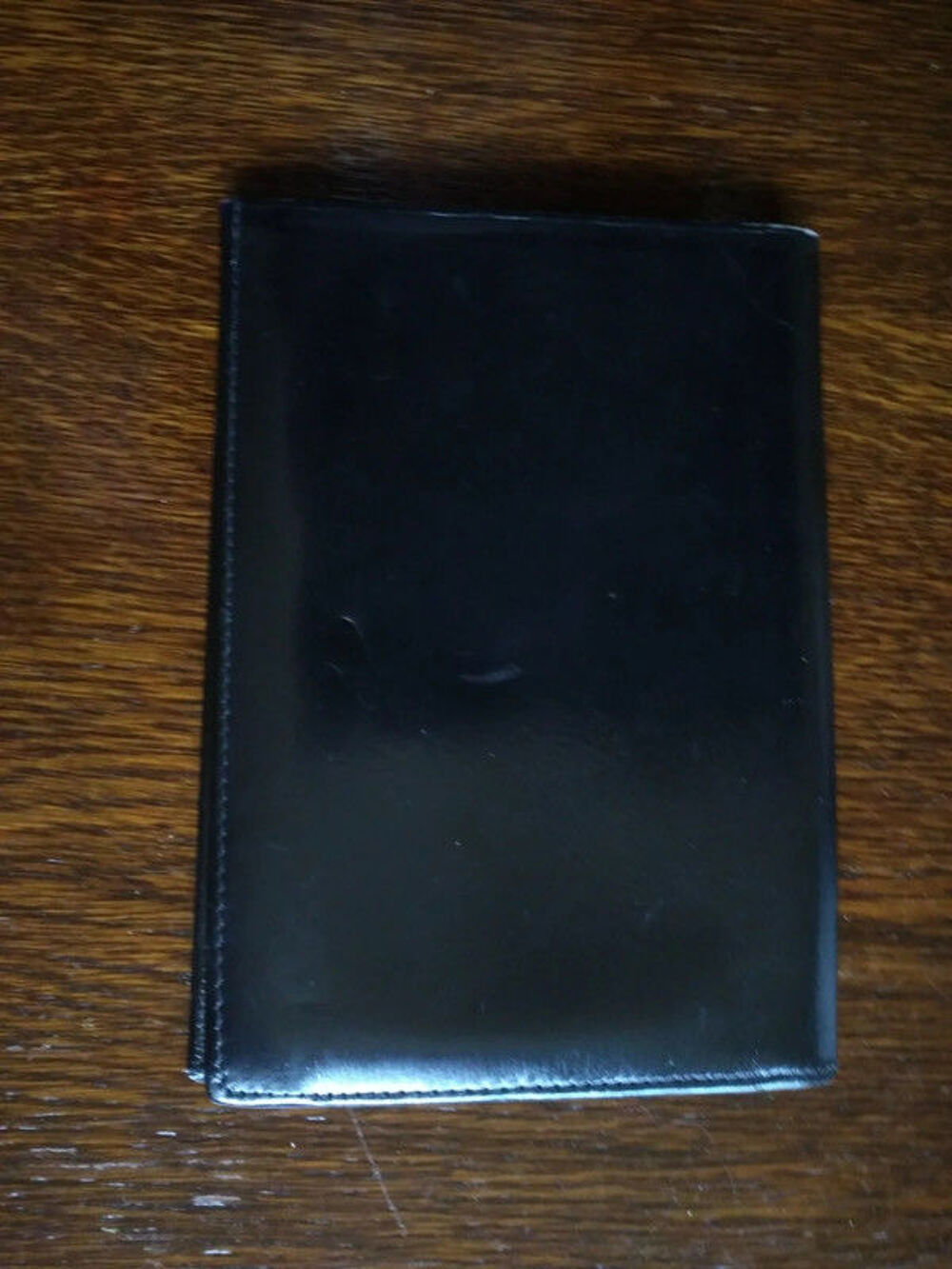 portefeuille en cuir noir Maroquinerie