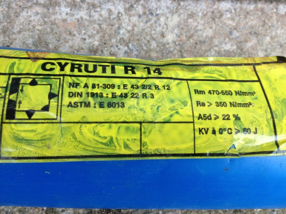 Un paquet de baguette &agrave; soudure d'&eacute;lectrodes r14 bleu Bricolage