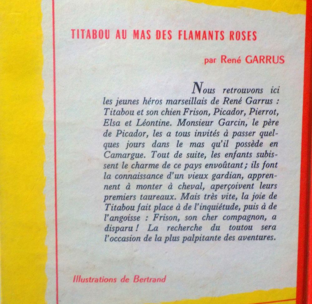 TITABOU AU MAS DES FLAMANTS ROSES de Ren&eacute; GARRUS Livres et BD