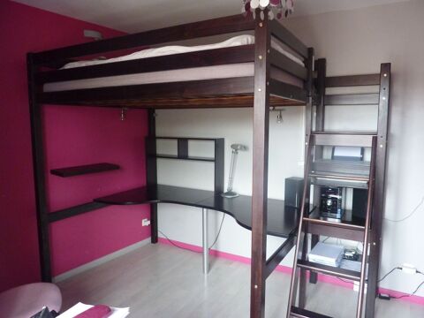 Lit mezzanine 2 personnes avec bureau 0 Paris 14 (75)