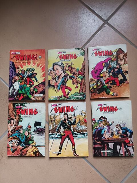 Lot de 6 bd petits formats SWING 15 Chaspinhac (43)