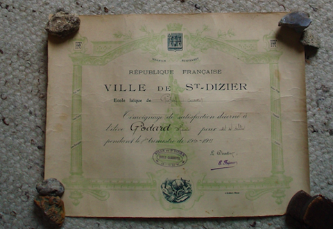 Témoignage de satisfaction 1910-1911 8 Herblay (95)