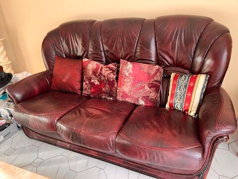 Canap� et 2 fauteuils en cuir 150 Villiers-sur-Orge (91)