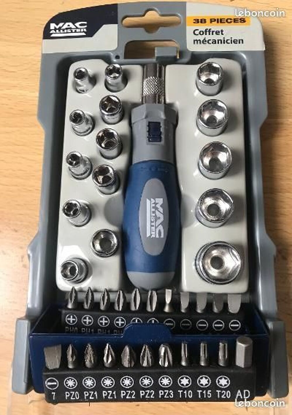 Coffret Mac Allister : embouts - douilles - manche tournevis Bricolage