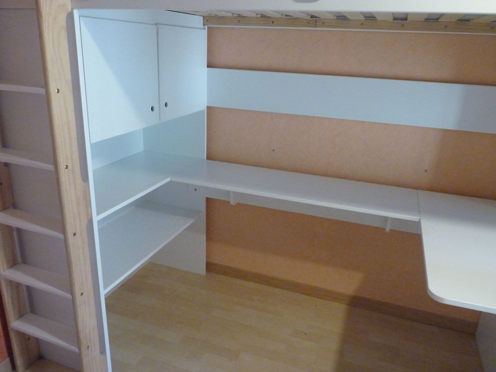Lit mezzanine enfant Verbaudet, combin&eacute; bureau, rangement Mobilier enfants