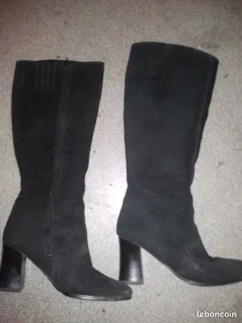 Bottes daim noir T38 et bottine T36 noir 20 Lyon 7 (69)