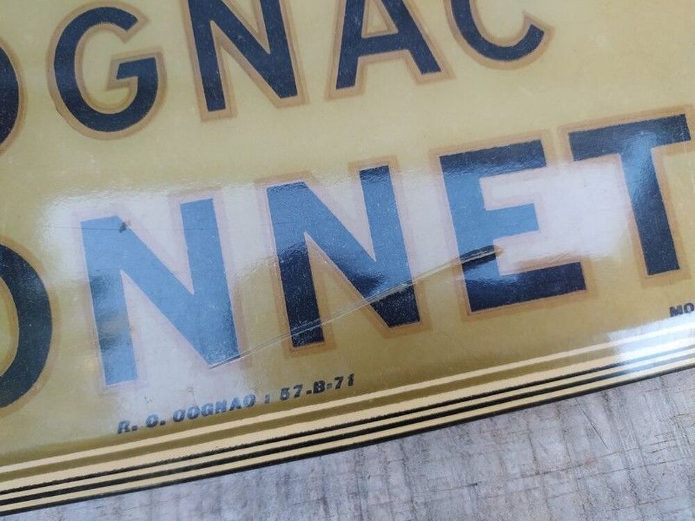 Ancien Glacoide Publicitaire Cognac Monnet Charente 