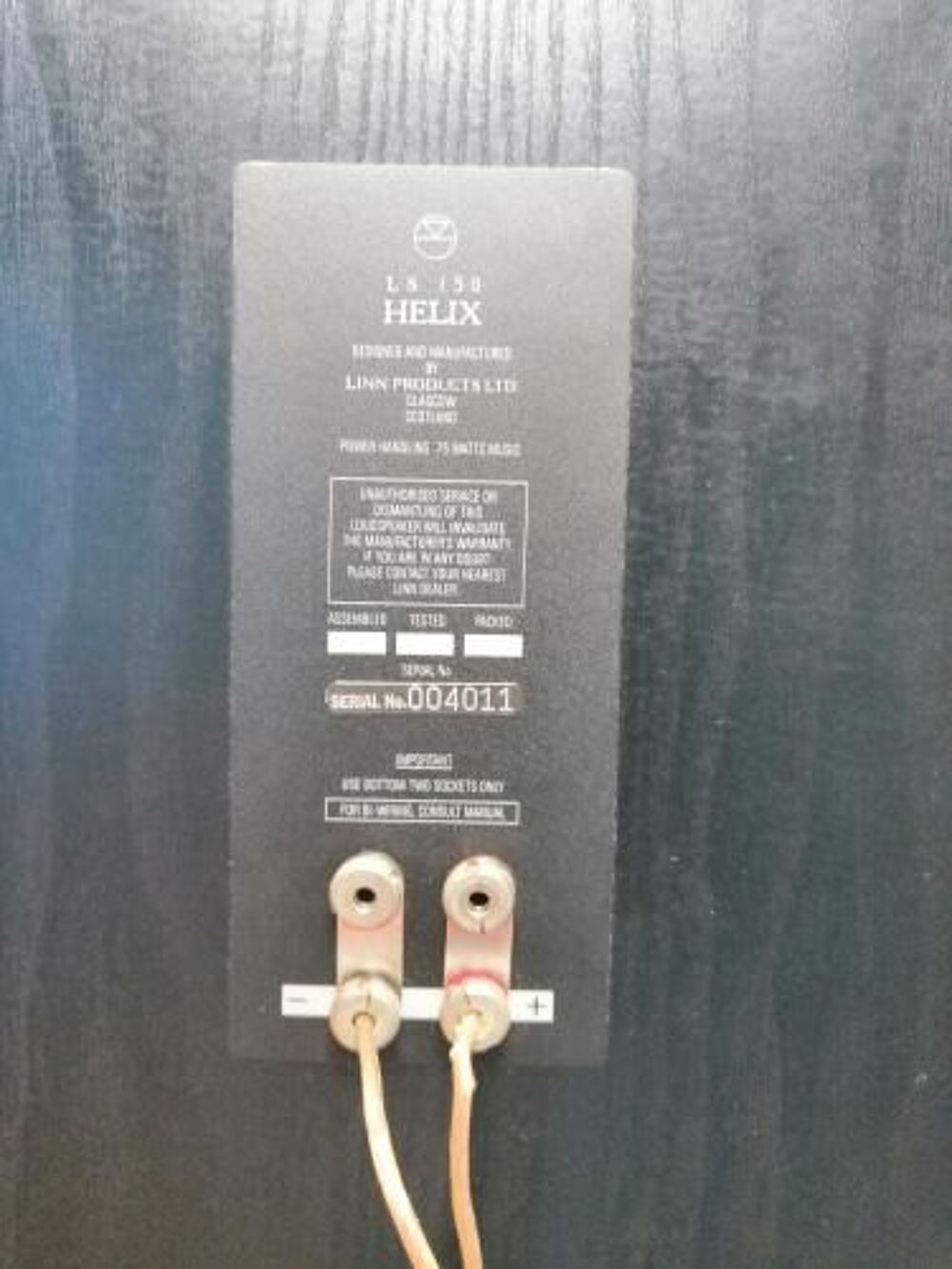 enceintes linn ls150 h&eacute;lix Audio et hifi
