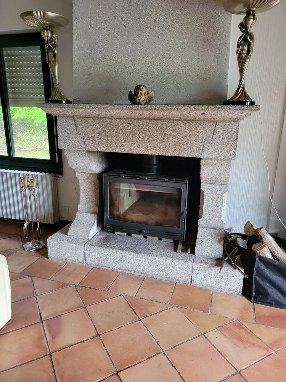 SUPERBE PAIRE DE STATUE EN BRONZE ET ARGENT 65 CM Décoration